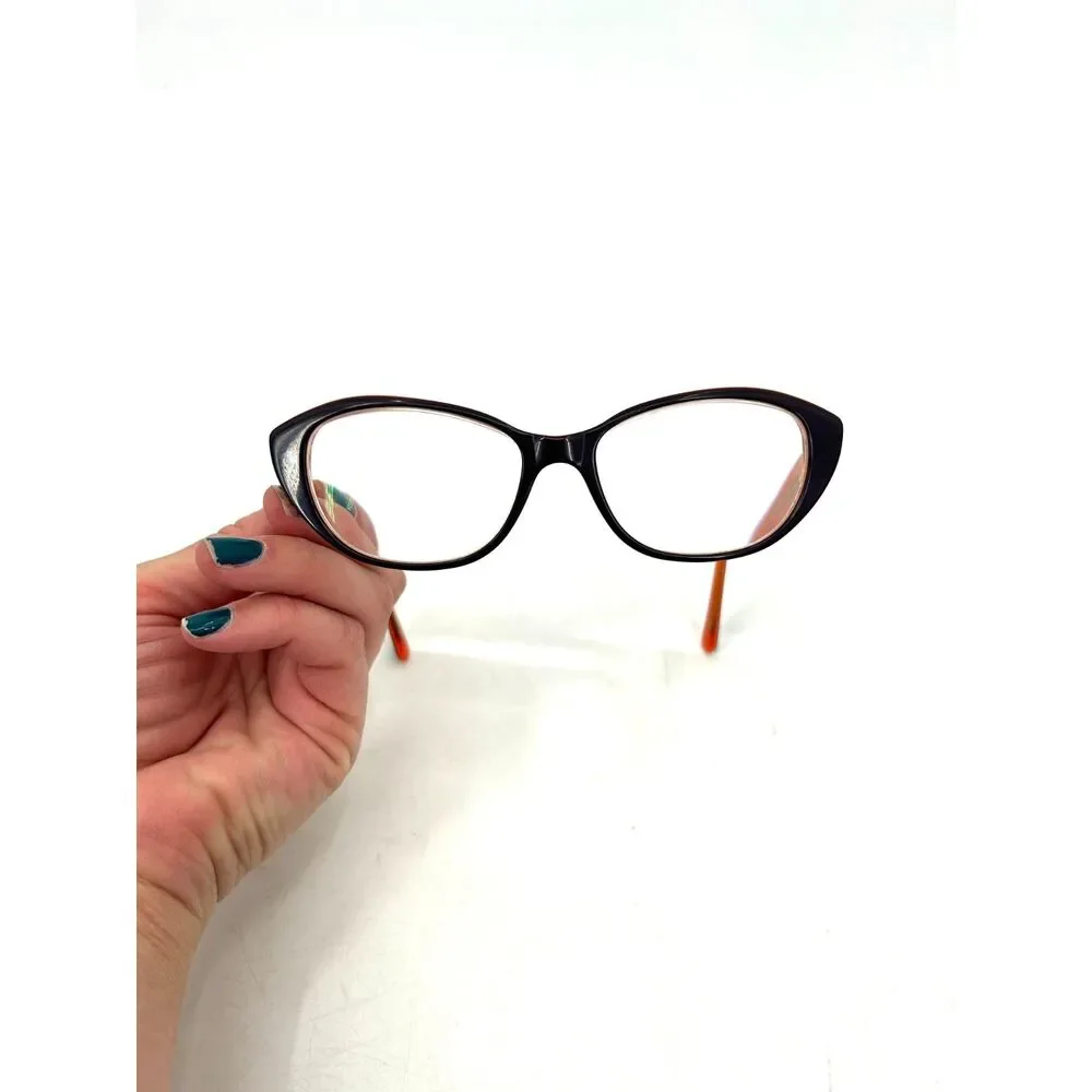 JEAN LAFONT PARIS Patchouli 7038 Cat Eye Glasses Frames Purple Orange 52-15-138